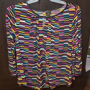 Vibrant pattern top